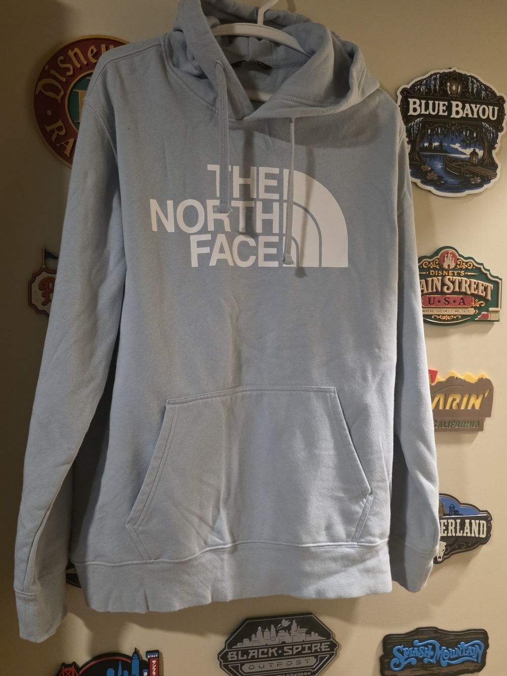 The North Face Men’s Light Blue Logo Hoodie Sweater